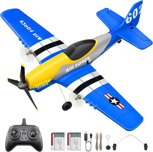 3CH P-51D Mustang RC Plane, Stabilized RC Warbird for Beginners in Saudi Arabia