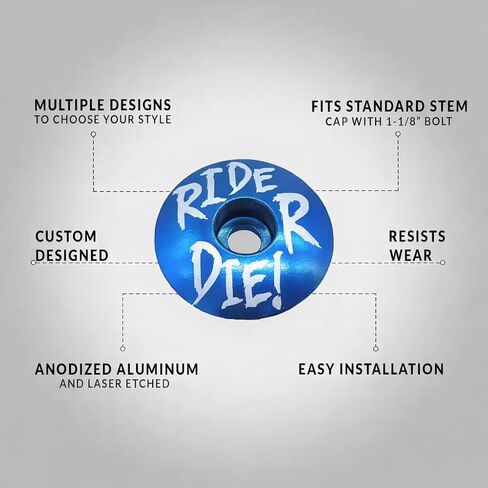 Dubbs Hardware Headset Top Cap 1-1/8 Aluminum MTB Bike Bicycle Headset Cover Stem Mountain Bike Road in Kuwait