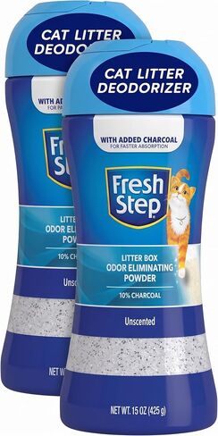 Fresh Step Charcoal Odor Eliminating Cat Litter Box Powder, 15 Oz in Kuwait