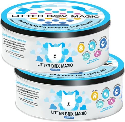 Litter Box Magic Cat Litter Deodorizer Gel, Fresh Scent, 16 Oz, Pack of 2 in Kuwait