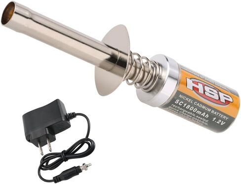 GoolRC Nitro Glow Plug Igniter Starter Tools with Battery Charger for HSP Redcat and 1/8 1/10 Nitro Engine RC Car Buggy Truck Model in Kuwait