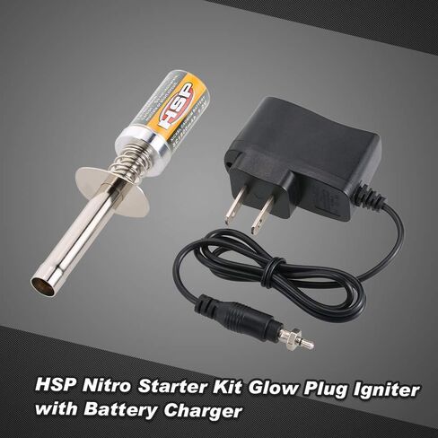 GoolRC Nitro Glow Plug Igniter Starter Tools with Battery Charger for HSP Redcat and 1/8 1/10 Nitro Engine RC Car Buggy Truck Model in Kuwait