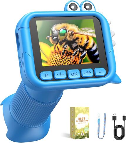 1000X Digital Microscope for Kids: 2.4" HD Screen 4K Image in Kuwait