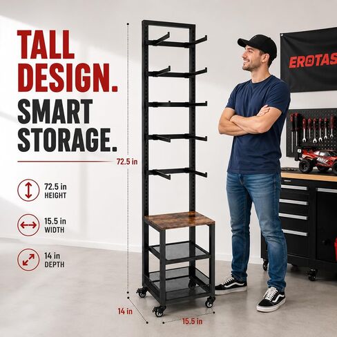 RC Car Stand, Adjustable RC Car Storage Rack, Heavy Duty Shelf for Remote Control Cars & Aceesories, Multi-Layer Workstation Rack in Kuwait