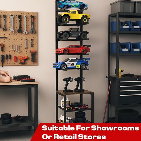RC Car Stand, Adjustable RC Car Storage Rack, Heavy Duty Shelf for Remote Control Cars & Aceesories, Multi-Layer Workstation Rack in Kuwait