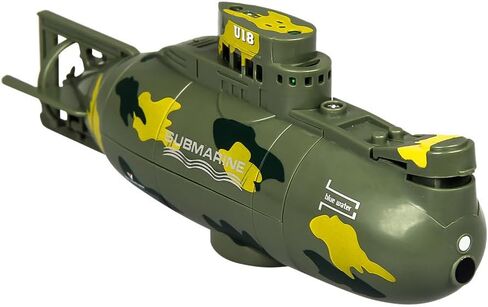 Mini RC Submarine – One-Key Dive, Auto-Off, Gift for Hobbyist （Green） in Saudi Arabia