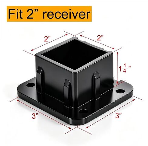 2-inch Trailer Hitch Cover, Trailer Receiver Tube Plug Cover for 2 inch Receiver Level 3 4 5 Ford GMC Toyota Jeep Dodge Nissan Audi BMW Porsche Polaris ATV RV UTV-Kiwi Master in Saudi Arabia