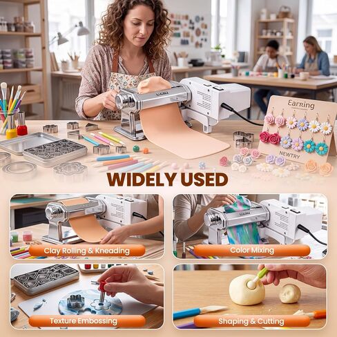NEWTRY Electric Polymer Clay Roller Dual Mode, 79 Tools for Earring Making in Kuwait