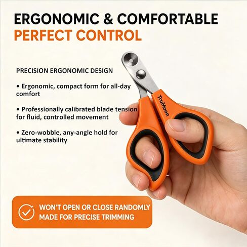 Trumoon Easy Cat Claw Claw Trimmers مع حارس دائري - تجنب تجاوز قطع كليبرز مسمار المواء للقطط الذين يحبون النضال - أداة الاستمالة المهنية للقطط القطة in Kuwait