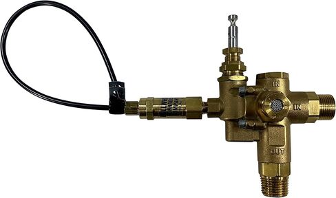5/8" Compression Side Inlet X 1/2" Male NPT Combo Unloader Pilot Check Valve with Throttle Control Cable for 6.5HP Max Gas air Compressors (095-125 PSI, 12" Throttle Control Cable & Unloader Valve) in Kuwait