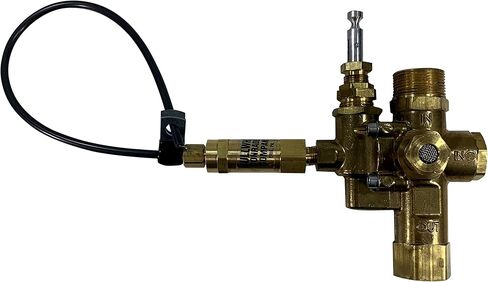 3/4" Compression Top Inlet X 1/2" FNPT Outlet, Pilot Unloader Check Valve, Throttle Control for MAX 6.5HP Gas air Compressors (095-125 PSI, 12" Throttle Control Cable & Unloader Valve) in Kuwait