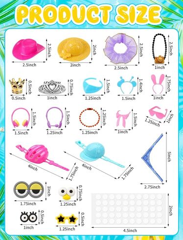88Pcs Rubber Duck Accessories in Saudi Arabia