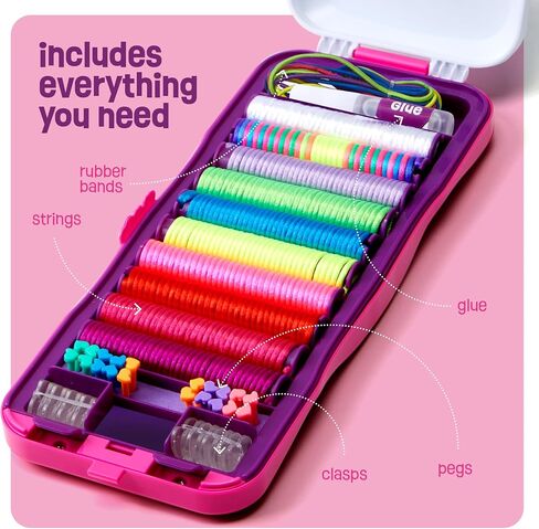 Friendship Bracelet Making Kit for Girls - Crafts for Girl for Ages 8-12 in Kuwait