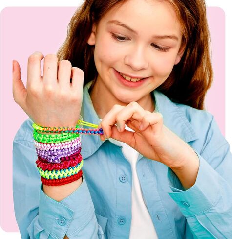 Friendship Bracelet Making Kit for Girls - Crafts for Girl for Ages 8-12 in Kuwait