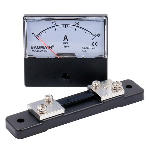 Baomain DH-670 DC 0-30A Analog Amp Panel Meter Current Ammeter + Shunt 1pcs in Kuwait