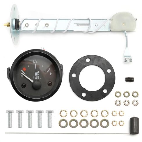 2" 52mm Car Fuel Level Gauge Meter w/ Fuel Sensor E-1/2-F Pointer 12V Universal in Kuwait