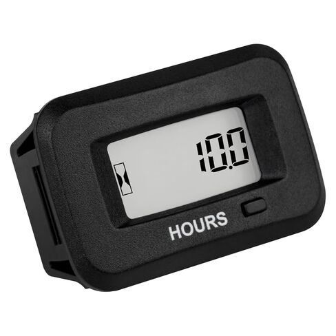 Runleader LCD Digital Hour Meter,AC/DC 5V to 277V,Maintenance Reminder for Zero Turn Lawn Mower Tractor Generator Golf cart Scrubber Marine ATV Motor Compressor and Gas Powered Device in Kuwait