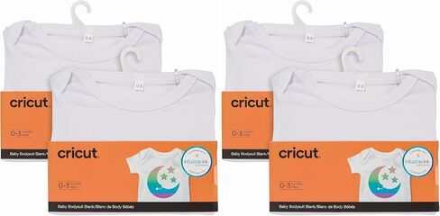 Cricut womens Baby Bodysuit BLANK BODY SUIT 0 3 MONTH, White, 0-3 Months US in Kuwait
