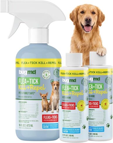 BugMD Flea and Tick Spray for Dogs - Kills & Repels on Contact in Saudi Arabia