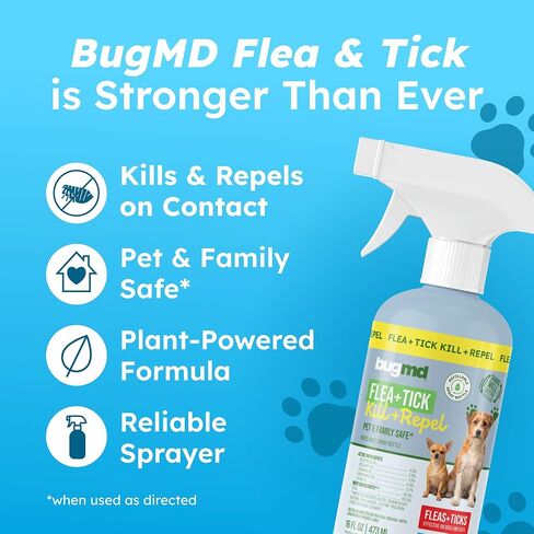 BugMD Flea and Tick Spray for Dogs - Kills & Repels on Contact in Saudi Arabia