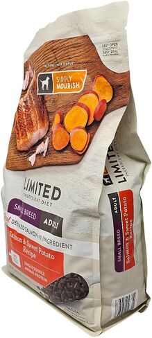 SIMPLY NOURISH Small Breed Adult Salmon and Sweet Potato Dry Dog Food, 4 Pound Bag in Kuwait
