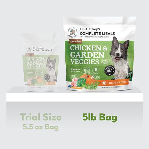Dr. Harvey's Chicken & Garden Veggies Dog Food, Grain-Free (5 lb) in Kuwait