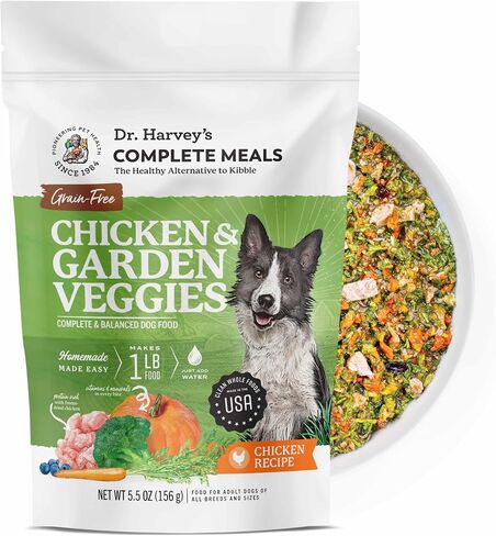 Dr. Harvey's Chicken & Garden Veggies Dog Food, Grain-Free (5 lb) in Kuwait
