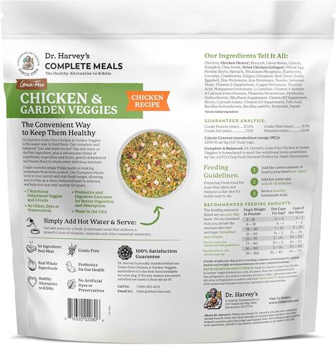 Dr. Harvey's Chicken & Garden Veggies Dog Food, Grain-Free (5 lb) in Kuwait