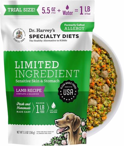 Dr. Harvey's Limited Ingredient Dog Food, Lamb Recipe, Trial Size (5.5 Oz) in Kuwait