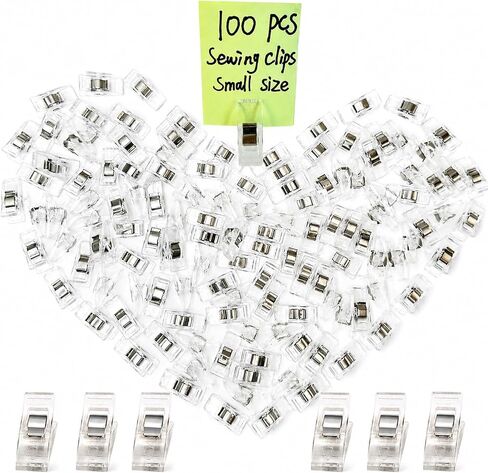 100 PCS مقاطع خياطة صغيرة الحجم مقاطع خياطة ملونة واضحة ، مقاطع النسيج متعددة الأغراض ، لوازم الخياطة ، أدوات الصياغة ، مقاطع الصور in Kuwait