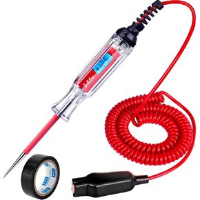 JASTIND Heavy Duty 3-48V Backlit Digital LCD Circuit Tester, Test Light with 140 Inch Extended Spring Wire, Car Truck Low Voltage & Light Tester with Stainless Probe in Saudi Arabia