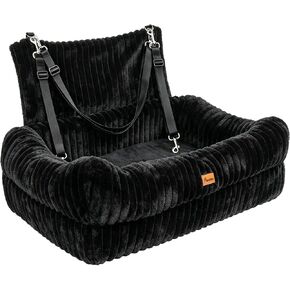 Pawaboo Dog Car Seat Bed, Memory Foam Booster for Medium/Large Dogs, Beige in Kuwait