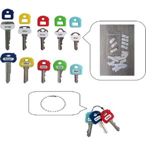 Label-Label Key Cap Covers. Free Key Chain and Labels. Stretchy Material. One Size fits Most Keys. Blank & Printed Labels (Multi-Colored 8 pk) in Kuwait