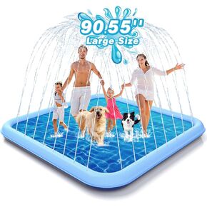 EPN Soccer Splash Pad for Kids, Non-Slip PVC Sprinkler Mat, 138 x 118 Inch in Kuwait