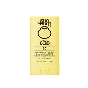 صن بوم كيدز SPF 50 Clear Sunscreen Face Stick | تطبيق رطب أو جاف | متوافق مع قانون هاواي 104 للشعاب المرجانية (خالي من الأوكتينوكسات والأوكسيبنزون) واقي من الشمس واسع النطاق من الأشعة فوق البنفسجية الطويلة والمتوسطة | 0.53 أوقية in Kuwait