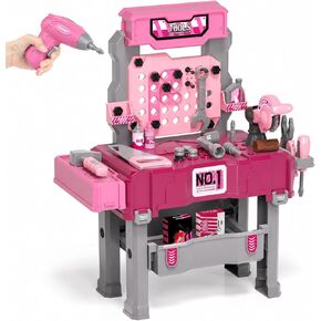 Eohemeral Pink Kids Tool Set for Girls with Power Drill in Kuwait