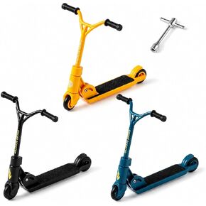 3Pcs Finger Scooter - 2-Wheeled Scooter - Foldable BMX with Brake | Finger Board Accessories for Teen | Educational Toys | Non-Slip Fun Finger Skateboards in Saudi Arabia