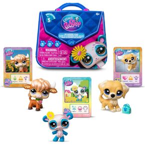 Littlest Pet Shop - Pet Surprise Three Pack - Series 5 - Gen 7 Authentic LPS Bobble Head Toy Figure, Collectible Toy Animal, Ages 4+ in Kuwait