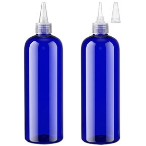 زجاجات صبغ الشعر 16.9oz، زجاجة ضغط ملونة للشعر بغطاء رأس ملتوي من Segbeauty مع مقياس متدرج، قطعتان سعة 500 مل، أداة صبغ الشعر الفارغة القابلة لإعادة الملء، شفافة in Kuwait