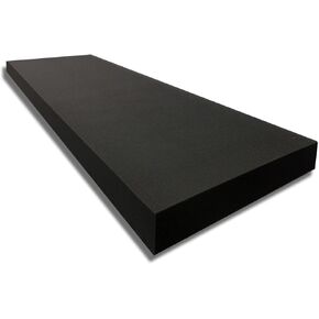 FOAMYFOAM 1" Thick, 24" Wide, 72" Long Charcoal Color High Density Upholstery Foam for Couch Cushions, Seat Cushions, Bedding and Many More DIY Projects. in Saudi Arabia