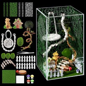 18Pcs Jumping Spider Enclosure Hammock Kit，Ventilation DIY Insects Habitat in Kuwait