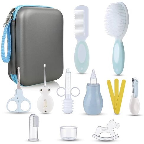 Baby Grooming and Health Kit, Lictin 15 in 1 Safety Care Set, Newborn Nursery Health Care Set with Hair Brush,Comb,Nail Clippers and More for Newborn Infant Toddlers Baby Boys Girls in Kuwait