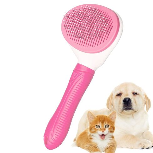 Aogeili Self-Clean Slicker Brush for Dogs Cats, Deshedding Grooming Tool in Saudi Arabia