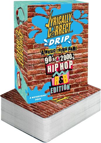 Lyrically Correct 90's and 2000's Hip Hop and R & B Music Trivia Card Game |Multi-Generational Family Gatherings, Adult Game Night and Fun Trivia in Kuwait