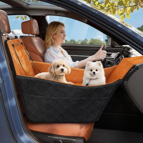 Elevated Dog Car Seat for Small and Medium Dogs Up to 35 lb in Saudi Arabia