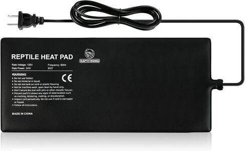 Reptile Heat Pad 8" X 18" 24W, Under Tank Heat Mat for Reptiles, Waterproof Hermit Crab Heating Pad for Terrarium, Snake, Turtle, Lizard in Saudi Arabia