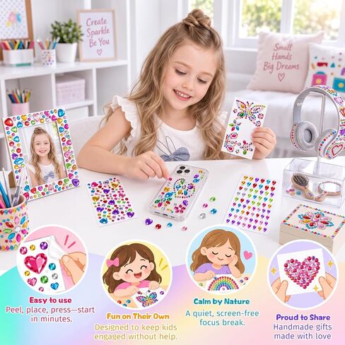 Gem Stickers, 2437Pcs Self-Adhesive Bedazzling Stickers for Kids Crafts in Saudi Arabia