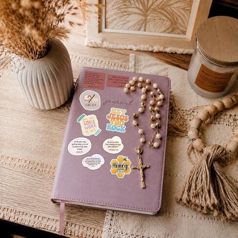 600Pcs Faith Over Fear Christian Sticker Book by Puraesla, Bible Verse & Jesus Stickers for Women Girls Teens, Faith-Based Religious Scripture decals for Journaling, Water Bottles, Laptops & Notebooks in Saudi Arabia