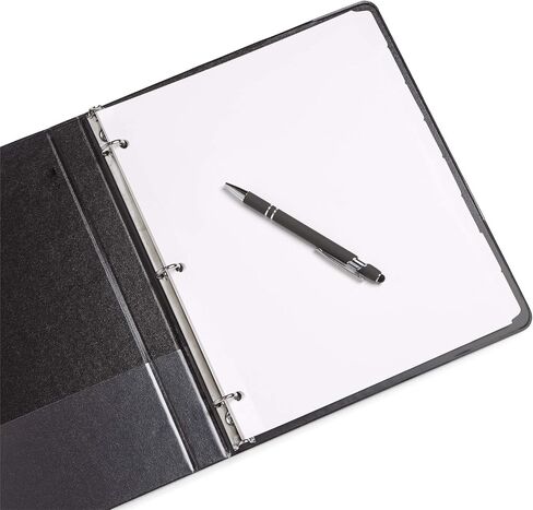 Blue Summit 3 Ring Binder Dividers with Tabs, Reinforced Edge, 1/8 Cut Tabs, 96 Dividers, Letter Size, 3 Hole Punch Section Index Dividers for Binders, White, 12 Sets in Kuwait