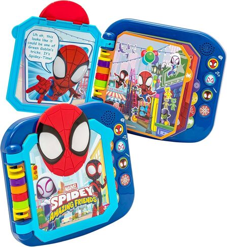 eKids Spidey and His Amazing Friends Book, Toddler Toys with Built-in Preschool Learning Games, Educational Toys for Fans of Spiderman Toys and Gifts in Kuwait